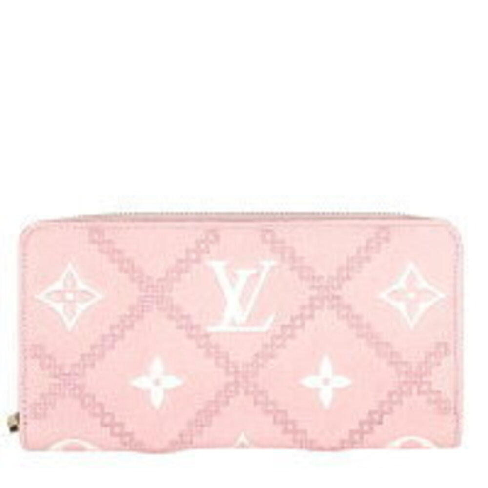 Louis Vuitton Empreinte Wallet Long Zipper Round Pink Zippy Broderie